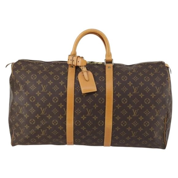 LOUIS VUITTON Monogram Keepall 55 Boston Bag M41424 LV Auth 141213 - Picture 2 of 16